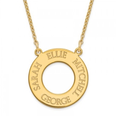 Personalized Mother s Disc with up to 4 Names   Chain Included