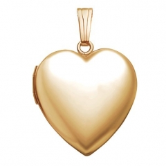 14k Gold Filled Heart Photo Locket