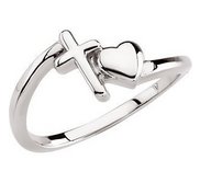 Cross   Heart Chastity Ring