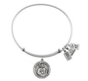 Wind   Fire  Saint Jude Medal  Expandable Bracelet