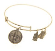 Wind   Fire  Fleur De Lis  Expandable Bracelet