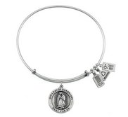 Wind   Fire  Our Lady of Guadalupe Medal  Expandable Bracelet