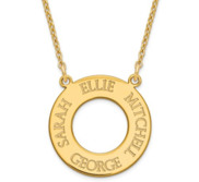 Personalized Mother s Disc with up to 4 Names   Chain Included