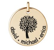 Personalized Family Tree Pendant with Up to 3 Names