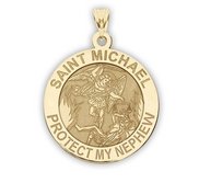 Saint Michael   Protect My Nephew   Religious Medal   EXCLUSIVE 