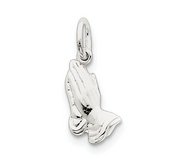 Sterling Silver Praying Hands Charm