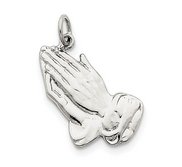 Sterling Silver Praying Hands Charm