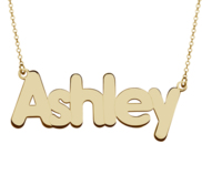 Personalized Classic Block Name Necklace with Chain Included