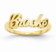 Personalized Woman s Script Name Ring