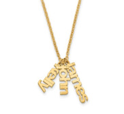 Mother s Name Necklace with up to 4 Childrens Names   Chain Included