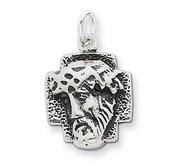 Sterling Silver Antiqued Ecce Homo Medal