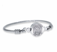 Stainless Steel Saint Cecilia Bangle Bracelet