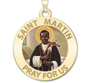 Saint Martin de Porres Religious Medal Color