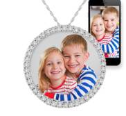 Circle Of Life Diamond Photo Pendant