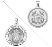 Saint Christopher Doubledside Coast Guard Religious Medal  EXCLUSIVE 