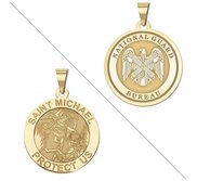 Saint Michael Doubledside NATIONAL GUARD Religious Medal  EXCLUSIVE 