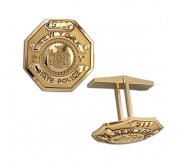 Personalized State Trooper Badge Cuff Links with Your Number