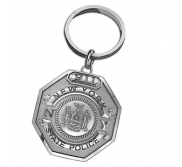 Personalized State Trooper Badge Keychain with Your Number