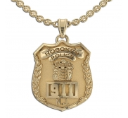 Personalized New Jersey Police Badge with Your Number   Department