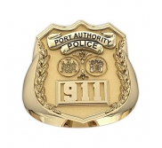 NY NJ Personalized Port Authority Police Badge Ring with Department