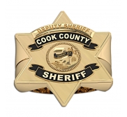 Personalized Cook County Sheriff Badge Ring with Rank