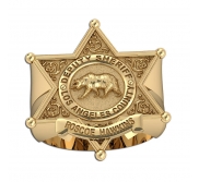 Personalized Los Angeles Sheriff Badge Ring