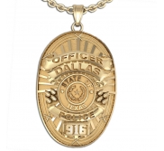 Personalized Texas Police Badge with Your Name  Rank  Number   Department