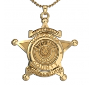 Personalized Texas Sheriff Badge with Name  Rank   Department