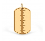 Custom Heartbeat Dog Tag Medal