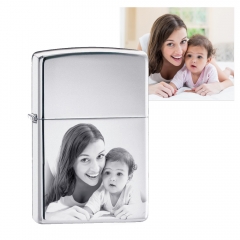 Zippo Laser Engravable Chrome Polished Lighter