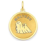 Maltese Disc Charm or Pendant