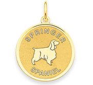 Springer Spaniel Disc Charm or Pendant