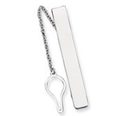 Engravable Sterling Silver Tie Bar