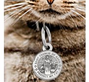 Saint Francis of Assisi   Protect My Cat   Round  Picture Locket