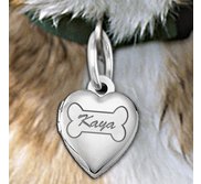 Dog Bone Heart Picture Locket