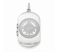 Sterling Silver US Coast Guard Dogtag Locket