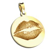 Lip Print Round Custom Medal