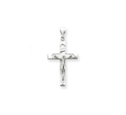 14k White Gold Crucifix Pendant