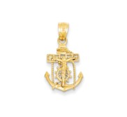 14k Mariners Cross Pendant