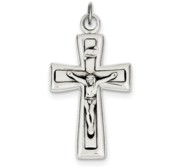 Sterling Silver INRI Crucifix Pendant