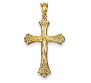 14k Crucifix Pendant