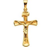 14K Yellow Gold CROSS PENDANT