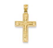 14k Polished Crucifix Pendant