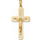 14k Polished Crucifix Pendant