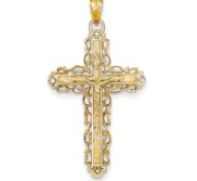 14k Crucifix Pendant