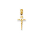 14k Small INRI Crucifix Pendant