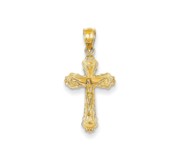 14k Small Crucifix Charm