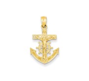 14k Mariners Crucifix Pendant