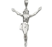 Sterling Silver Corpus  Crucified Christ  Pendant