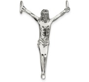 Sterling Silver Corpus  Crucified Christ  Pendant